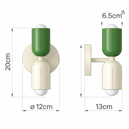Rimo Balance - Selbstklebende Akku-Wandlampe