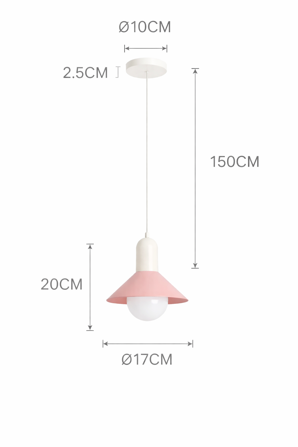 Rimo Balance - Selbstklebende Akku-Hängelampe