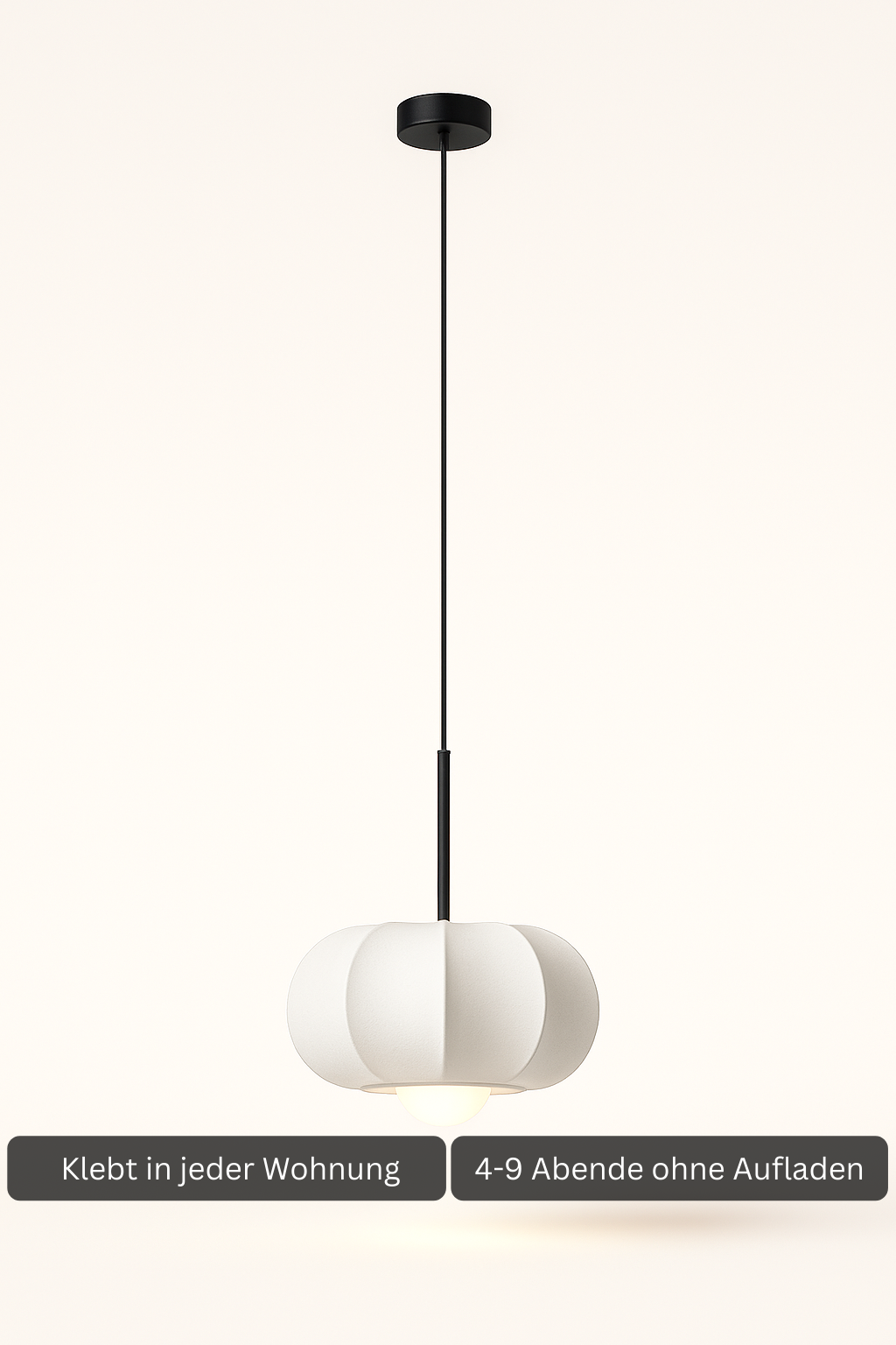 Rimo Robin - Selbstklebende Akku-Hängelampe